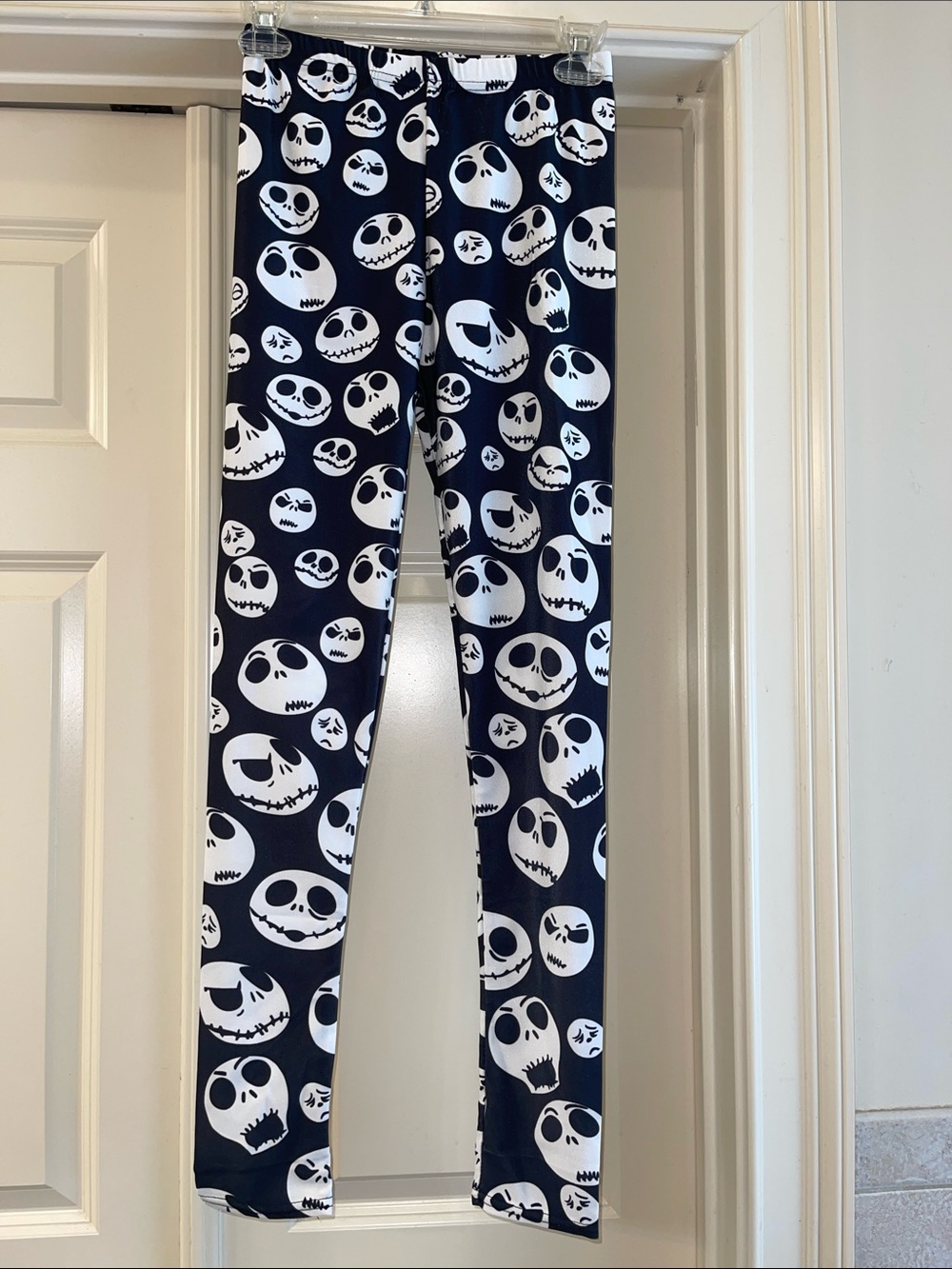 Nightmare Before Christmas Jack Skellington Black & White Leggings S/M